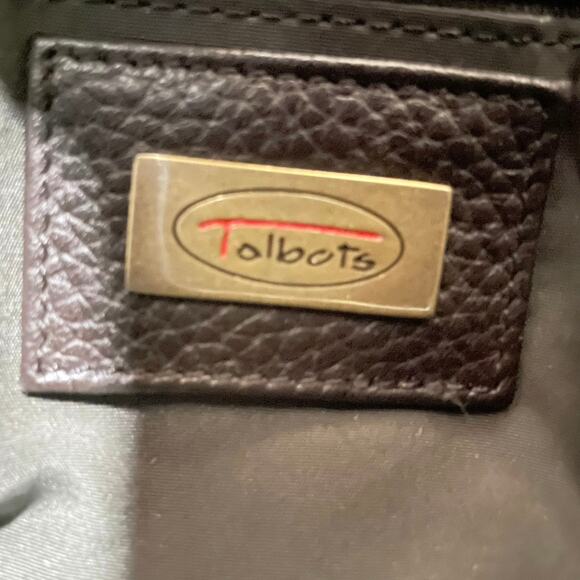 Talbots Army Green Quilted Nylon Canvas Shoulder Bag with Leather Trim Purse - Picture 2 of 10